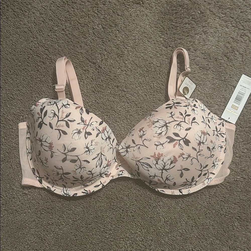 Adrienne Vittadini Floral Blush Bra